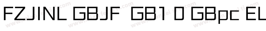 FZJINL GBJF  GB1 0 GBpc EUC H字体转换